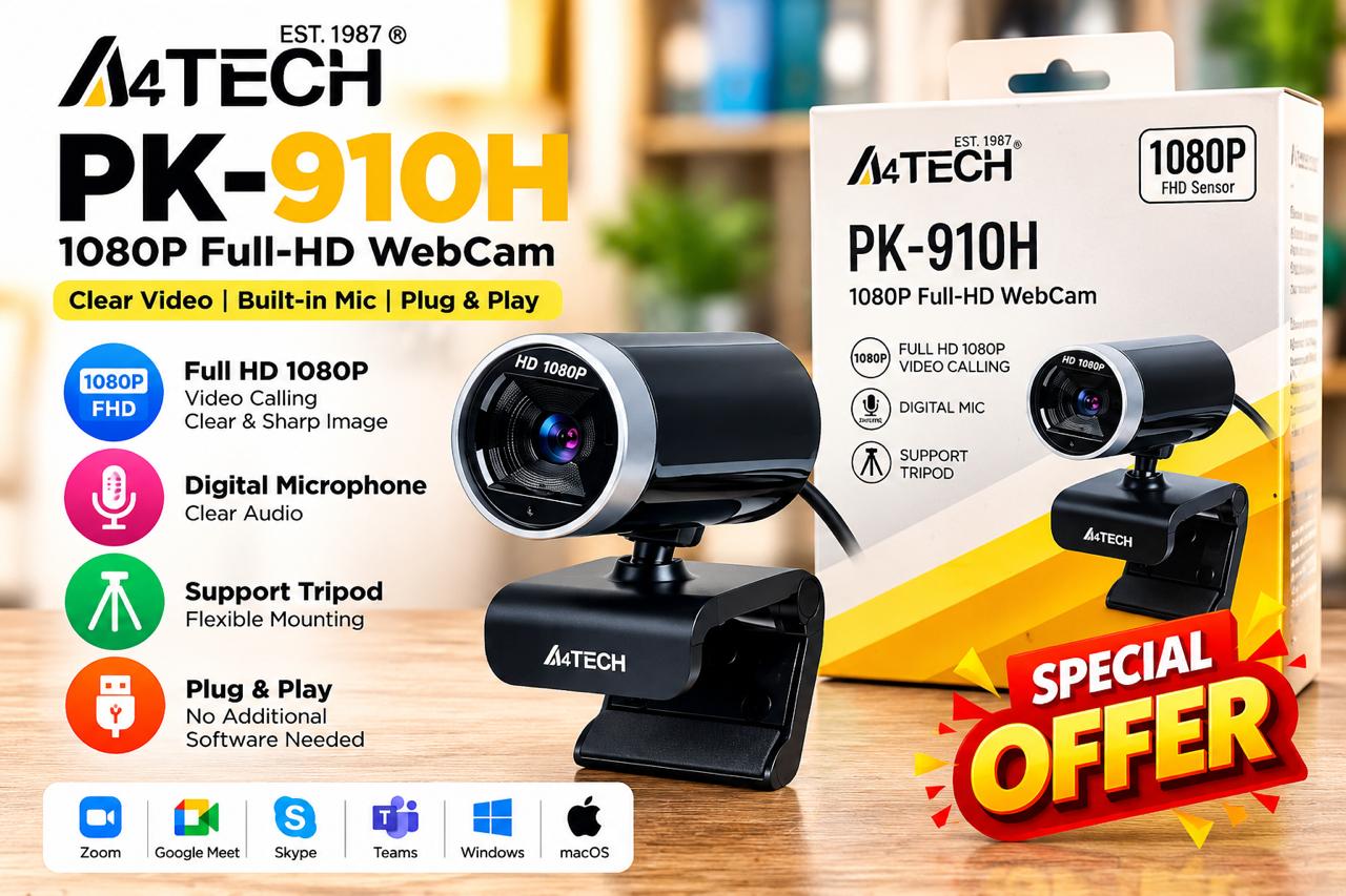 A4TECH Pk-910H 1080p Full-HD Webcam