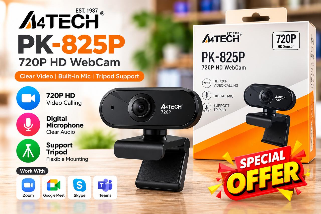A4tech PK-825P 720P HD Webcam